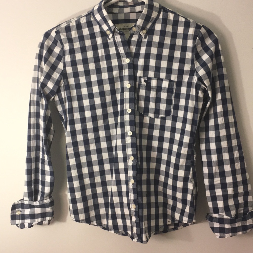 kids girls plaid button down from Abercrombie Kids